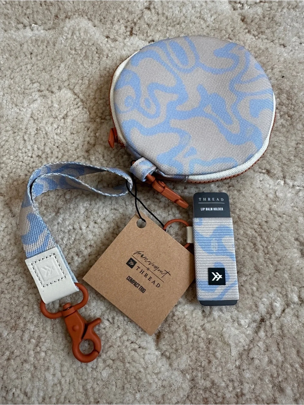 Free People Movement x Thread Wallets Compact Trio NWT